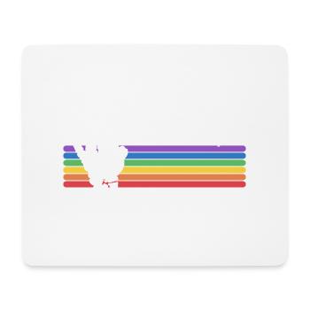 Sei du selbst, Rock Skull LGBTQ Stolz Verbündeter Gay Pride - Mousepad (Querformat) - Weiß - Vorne
