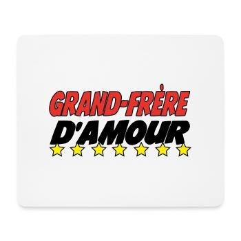 Grand Frère d'amour - Tapis de souris (format paysage) - blanc - Devant