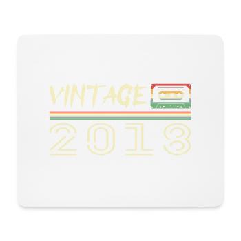 2018 Original 2018 Retro Geburtstagsgeschenk 2018 - Mousepad (Querformat) - Weiß - Vorne