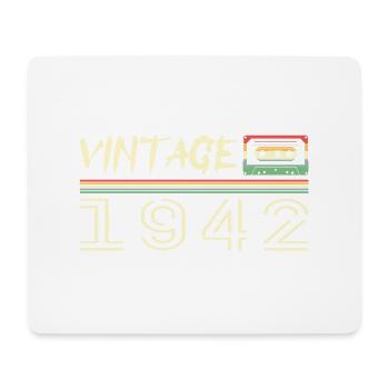 1942 Original 1942 Retro 1942 Geburtstagsgeschenk - Mousepad (Querformat) - Weiß - Vorne
