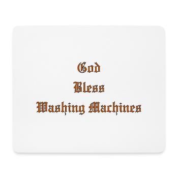 GodBlessMachines à laver - Tapis de souris (format paysage) - blanc - Devant