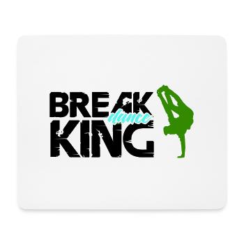 break dance king - Mousepad (Querformat) - Weiß - Vorne