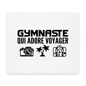 Voyageurs & Gymnastes : Passion & Découverte - Tapis de souris (format paysage) - blanc - Devant