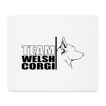 TEAM Welsh Corgi Hunde Hund Wilsigns - Mousepad (Querformat) - Weiß - Vorne
