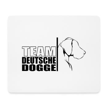 TEAM Deutscher Dogge Hunde Hund Wilsigns - Mousepad (Querformat) - Weiß - Vorne