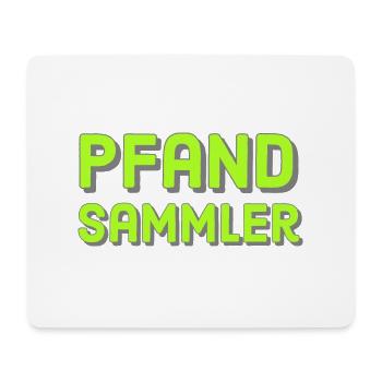 Pfandsammler - Mousepad (Querformat) - Weiß - Vorne