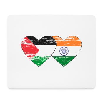 Palestine Inde Drapeau Coeur Utilisé - Tapis de souris (format paysage) - blanc - Devant