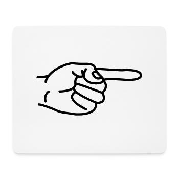 Index - Tapis de souris (format paysage) - blanc - Devant