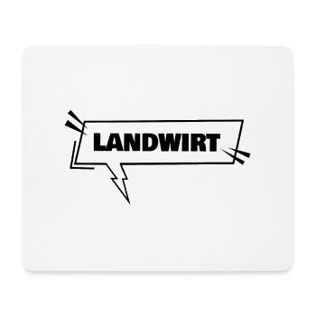 Landwirt - Mousepad (Querformat) - Weiß - Vorne