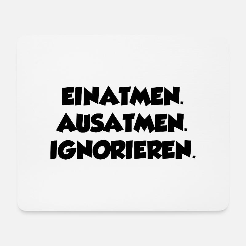 Lustiger Spruch Bild Witzig Humor Geschenkidee - Mousepad (Querformat) - Weiß