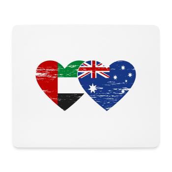 United Arab Emirates Australia Flag - Mouse Pad (horizontal) - white - Front