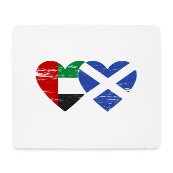 Vereinigte Arabische Emirate Schottland Flagge - Mousepad (Querformat) - Weiß - Vorne
