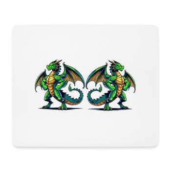 Cerf-volant - Tapis de souris (format paysage) - blanc - Devant