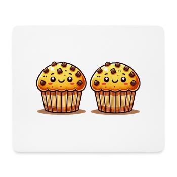 Muffin 2 - Tapis de souris (format paysage) - blanc - Devant