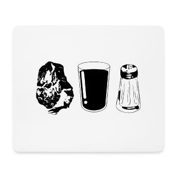 Viande Carnivore Carnivore Régime alimentaire Carnivore - Tapis de souris (format paysage) - blanc - Devant