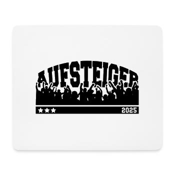 Aufsteiger 2025 Aufstieg Fußball Handball - Mousepad (Querformat) - Weiß - Vorne