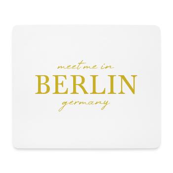 Berlin Deutschland Fan Flagge Design T Shirt - Mousepad (Querformat) - Weiß - Vorne