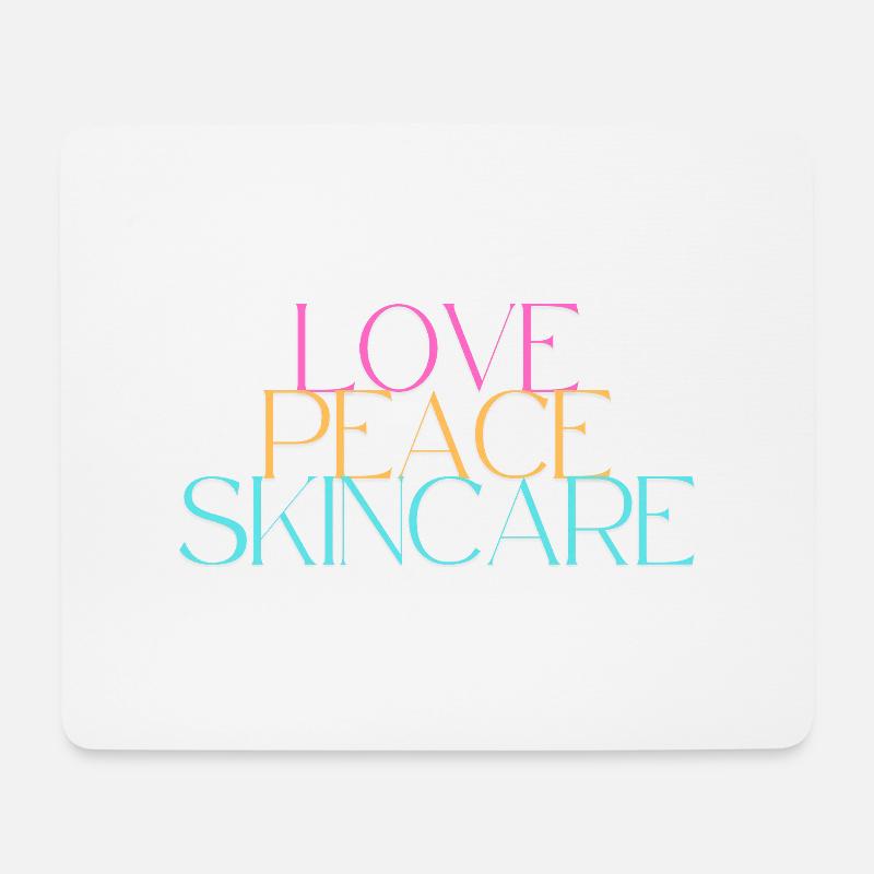 Love Peace Skincare - all you need - Mousepad (Querformat) - Weiß