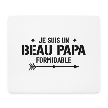 Ich bin ein großartiger Stiefvater - Schwiegervater-Geschenk - Mousepad (Querformat) - Weiß - Vorne