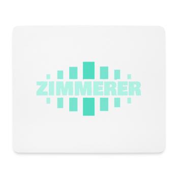 Zimmerer als Beruf - Mousepad (Querformat) - Weiß - Vorne