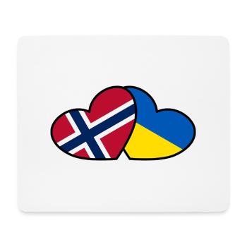 Norvège <3 Ukraine - Tapis de souris (format paysage) - blanc - Devant