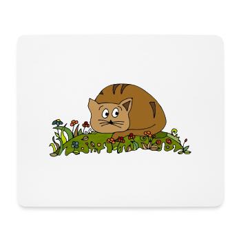 Cat - Mouse Pad (horizontal) - white - Front