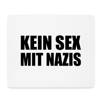 kein sex mit nazis - Mousepad (Querformat) - Weiß - Vorne