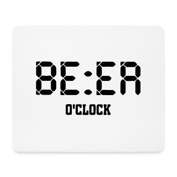 Bierzeit - Mousepad (Querformat) - Weiß - Vorne