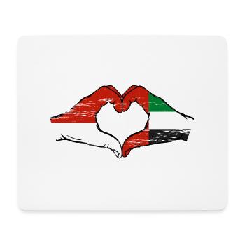Monaco Drapeau des Émirats Arabes Unis - Tapis de souris (format paysage) - blanc - Devant