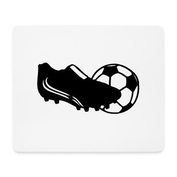 fussball+schuh - Mousepad (Querformat) - Weiß - Vorne