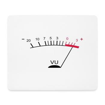 vu meter ii EN - Mouse Pad (horizontal) - white - Front