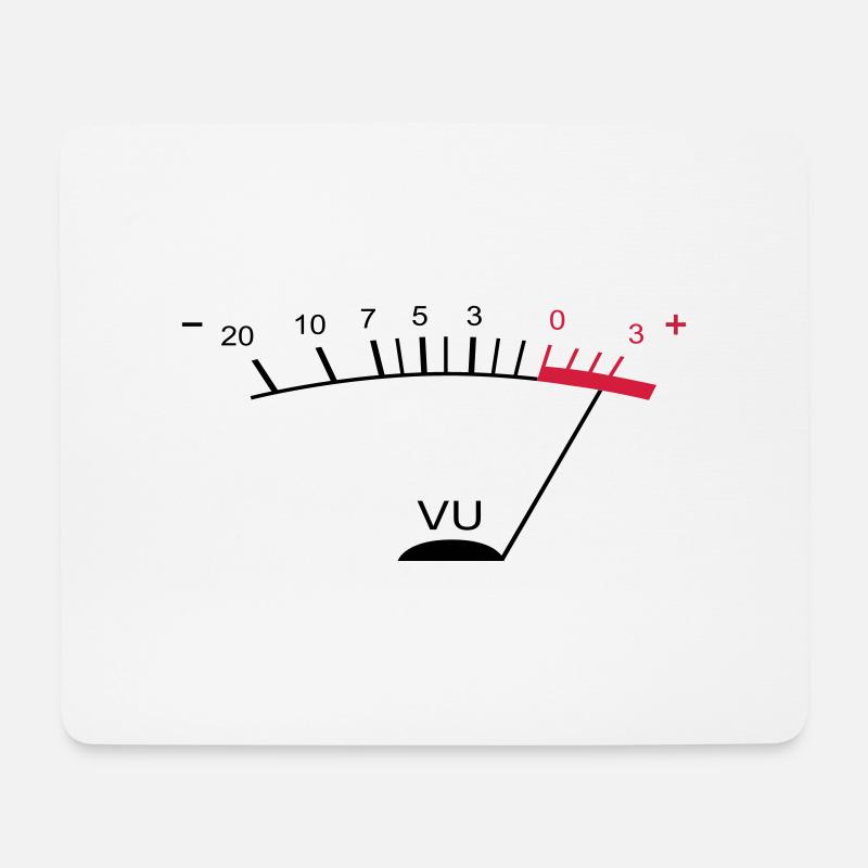 vu meter ii DE - Mousepad (Querformat) - Weiß