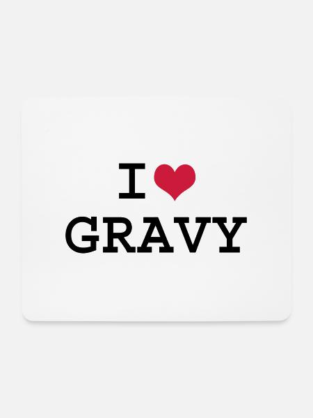 Ich liebe Gravy - Mousepad (Querformat) - Weiß