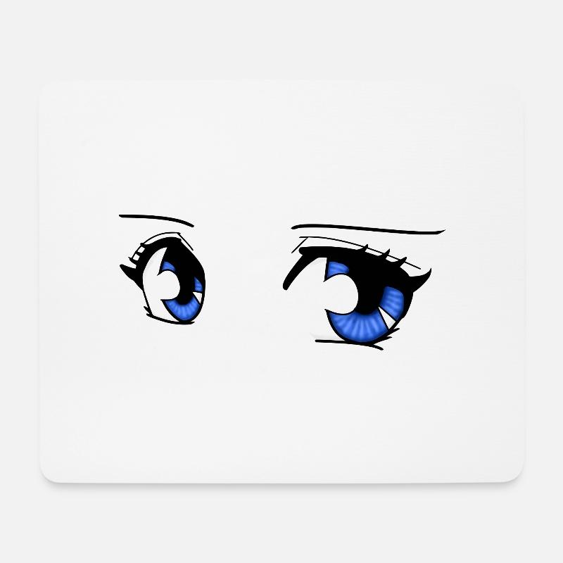 manga eyes - Mouse Pad (horizontal) - white