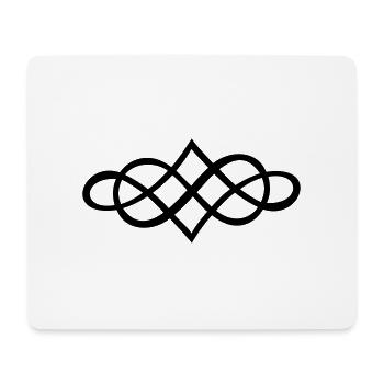 symbole de l'infini / infinity ornament (1c) - Tapis de souris (format paysage) - blanc - Devant
