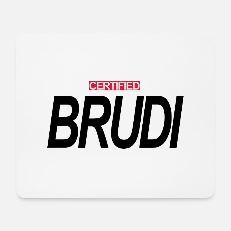 CERTIFIED BRUDI - Mousepad (Querformat) - Weiß