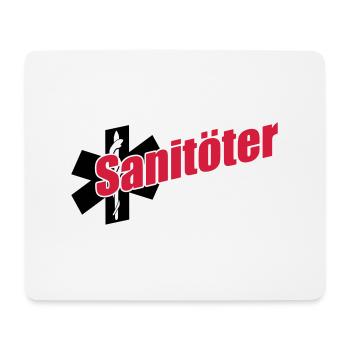 Sanitöter - Mousepad (Querformat) - Weiß - Vorne