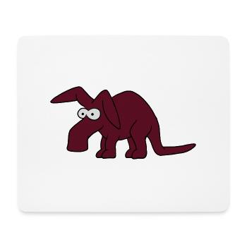 Erdferkel - Mousepad (Querformat) - Weiß - Vorne