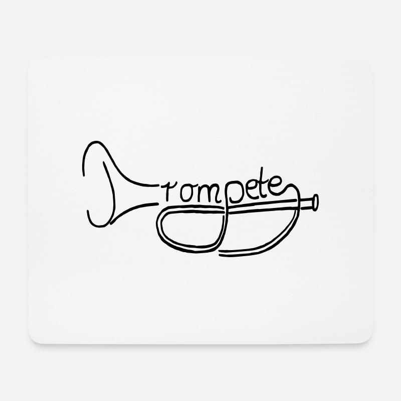 Desi Trompet - Mousepad (Querformat) - Weiß