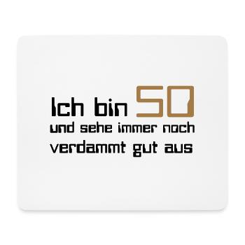 50 - Mousepad (Querformat) - Weiß - Vorne