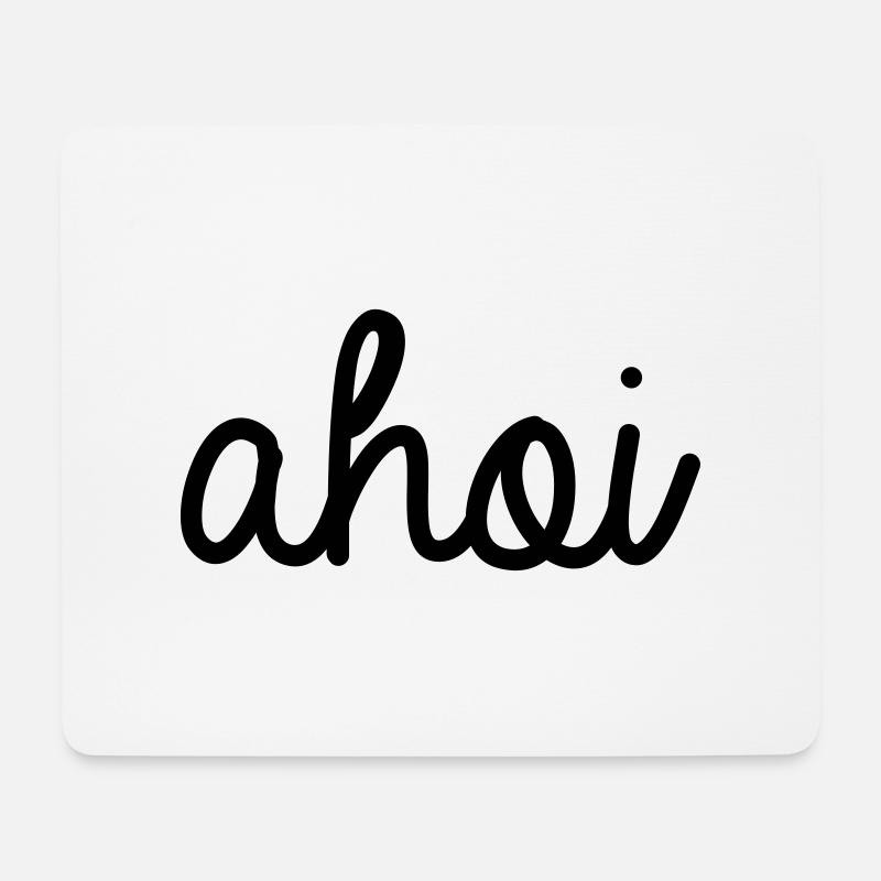 Ahoi. - Mousepad (Querformat) - Weiß