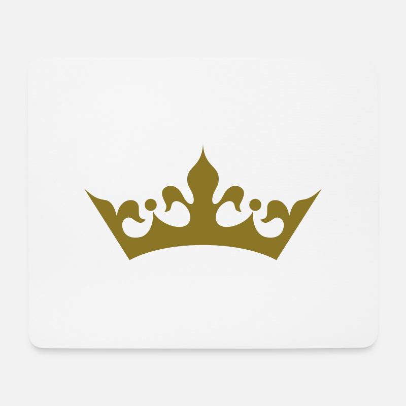 DE - Krone - Mousepad (Querformat) - Weiß