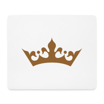 FR - Couronne - Tapis de souris (format paysage) - blanc - Devant