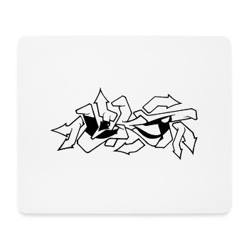 Graffiti Face LKT - Mousepad (Querformat) - Weiß - Vorne