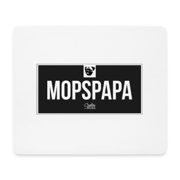 Mopspapa - Mousepad (Querformat) - Weiß - Vorne