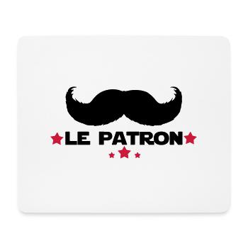 le patron - Tapis de souris (format paysage) - blanc - Devant