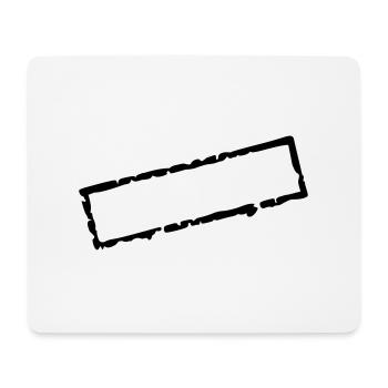 stamp_I_vec_1 de - Mousepad (Querformat) - Weiß - Vorne