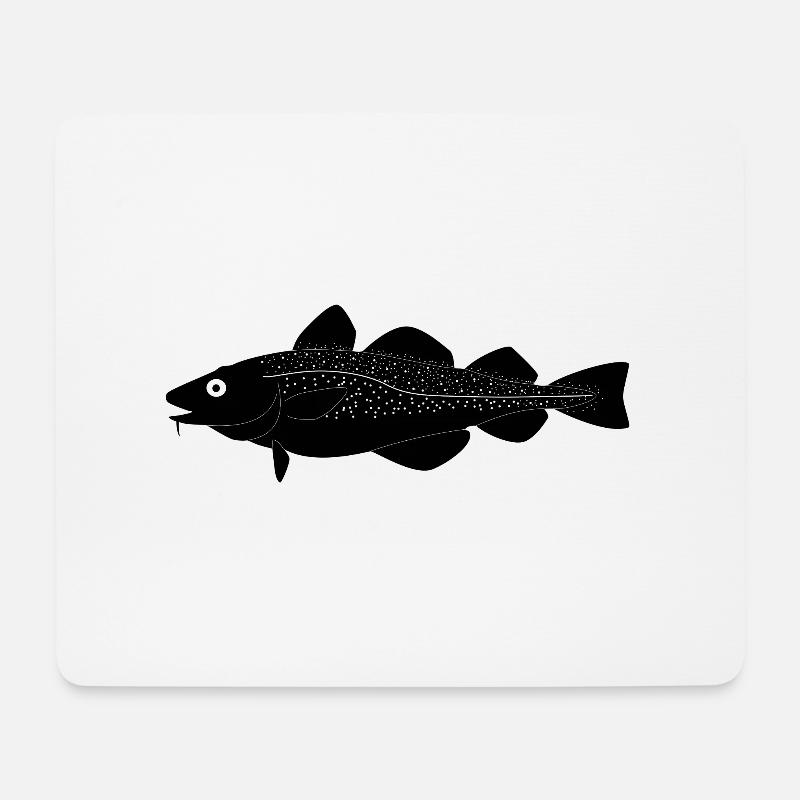 Dorsch_vollformat_schwarz - Mousepad (Querformat) - Weiß