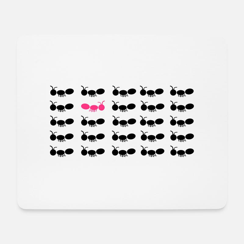 be different Ameise pink - Mousepad (Querformat) - Weiß