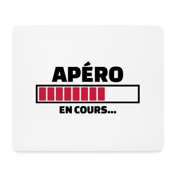 apéro en cours - Tapis de souris (format paysage) - blanc - Devant